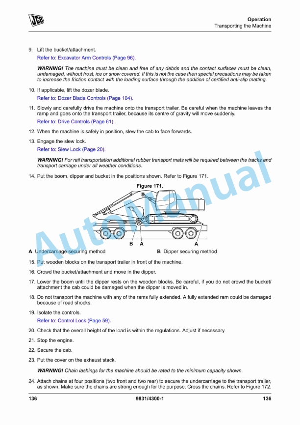 JCB JZ140 (T4i), JZ141 (T4F) Excavator Operator Manual 9831-4300 2 JCB JZ140 (T4i), JZ141 (T4F) Excavator Operator Manual 9831-4300 - Image 2