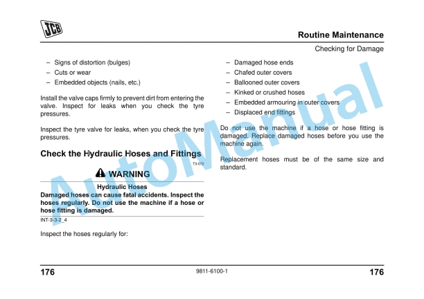 JCB Micro - Micro Plus - Micro 8008 Operator Manual 9811-6100 3 JCB Micro - Micro Plus - Micro 8008 Operator Manual 9811-6100 - Image 3