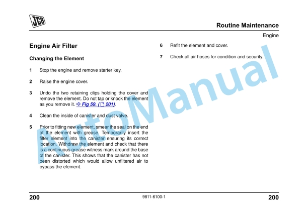 JCB Micro - Micro Plus - Micro 8008 Operator Manual 9811-6100 4 JCB Micro - Micro Plus - Micro 8008 Operator Manual 9811-6100 - Image 4