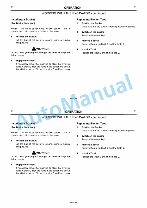 JCB Micro Range Of Tracked Excavators Operator Manual-2