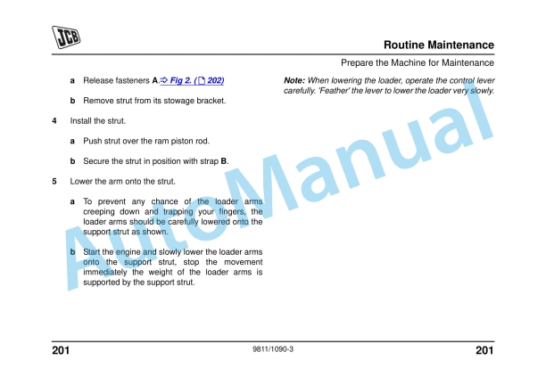JCB Midi CX Backhoe Loader Operator Manual 9811-1090 3 JCB Midi CX Backhoe Loader Operator Manual 9811-1090 - Image 3
