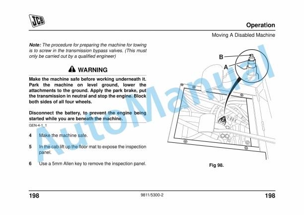 JCB Midi CX Backhoe Loader Operator Manual 9811-5300 2 JCB Midi CX Backhoe Loader Operator Manual 9811-5300 - Image 2