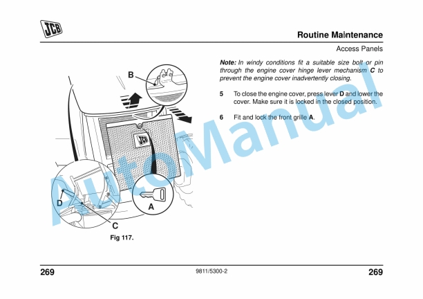 JCB Midi CX Backhoe Loader Operator Manual 9811-5300 3 JCB Midi CX Backhoe Loader Operator Manual 9811-5300 - Image 3