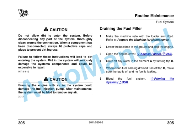 JCB Midi CX Backhoe Loader Operator Manual 9811-5300 4 JCB Midi CX Backhoe Loader Operator Manual 9811-5300 - Image 4