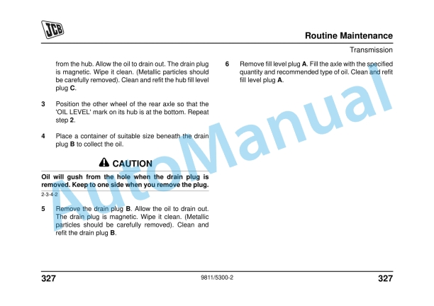 JCB Midi CX Backhoe Loader Operator Manual 9811-5300 5 JCB Midi CX Backhoe Loader Operator Manual 9811-5300 - Image 5