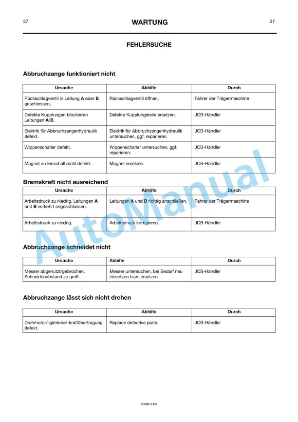 JCB MP200 Cutter-Crusher Owners Manual 332-A0808 5 JCB MP200 Cutter-Crusher Owners Manual 332-A0808 - Image 5
