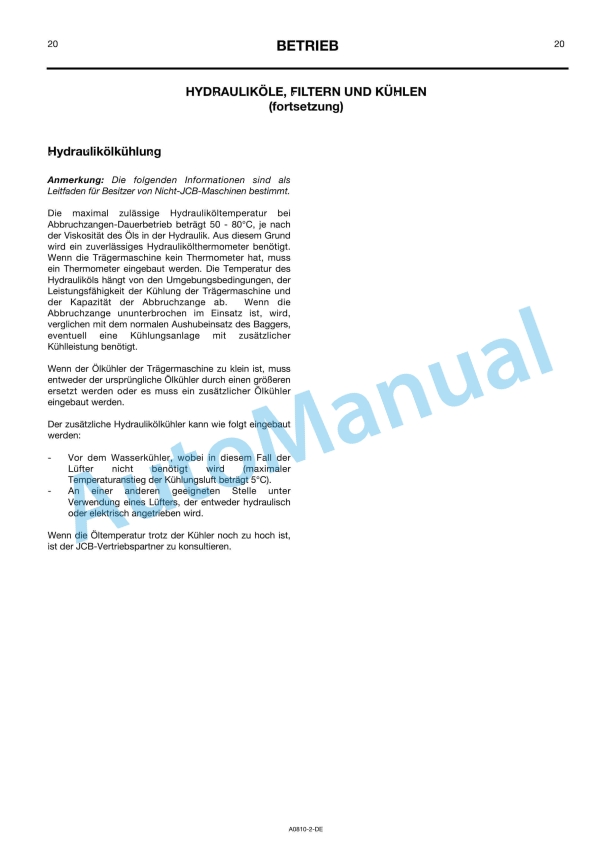 JCB MP300 Cutter-Crusher Owners Manual 332-A0810 3 JCB MP300 Cutter-Crusher Owners Manual 332-A0810 - Image 3