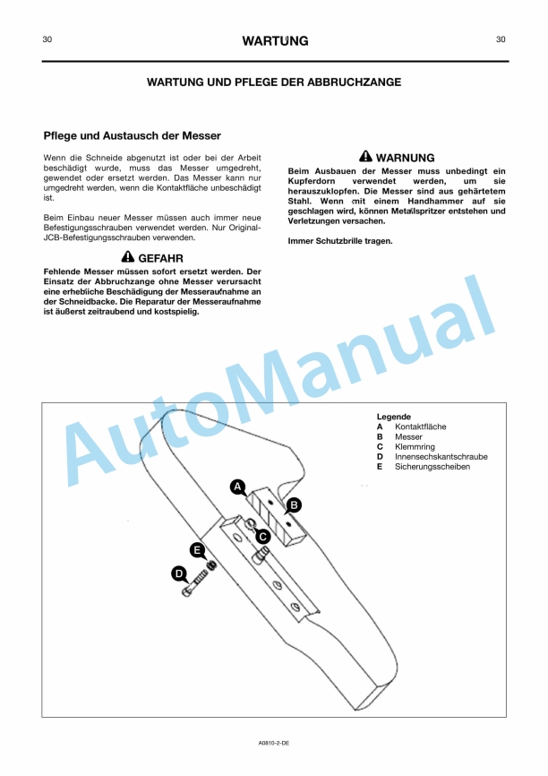 JCB MP300 Cutter-Crusher Owners Manual 332-A0810 4 JCB MP300 Cutter-Crusher Owners Manual 332-A0810 - Image 4