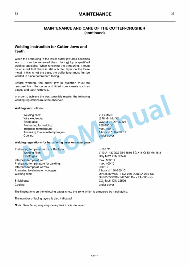 JCB MP400 Cutter-Crusher Owners Manual 332-A0811 3 JCB MP400 Cutter-Crusher Owners Manual 332-A0811 - Image 3