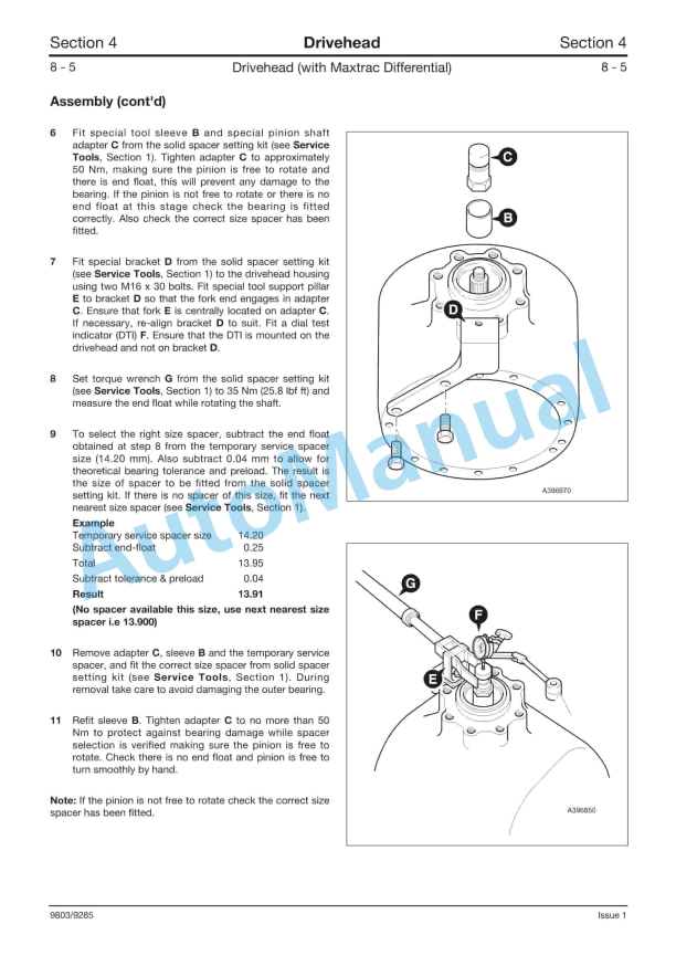 JCB PD70 Series Modular Drivehead Service Manual 9803-9285 3 JCB PD70 Series Modular Drivehead Service Manual 9803-9285 - Image 3