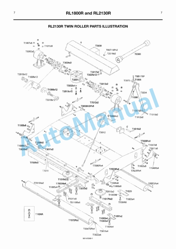 JCB RL1800R, RL2130R Rear Mounted Roller Mower Owners Manual 9814-0568 2 JCB RL1800R, RL2130R Rear Mounted Roller Mower Owners Manual 9814-0568-2