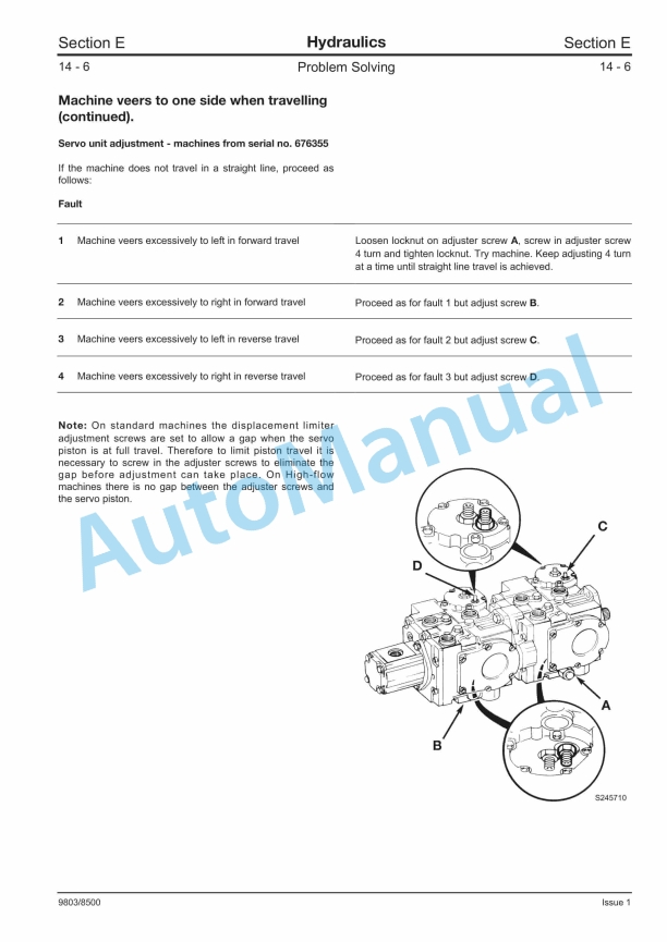JCB Robot 150, 165 Service Manual 9803-8500 4 JCB Robot 150, 165 Service Manual 9803-8500 - Image 4