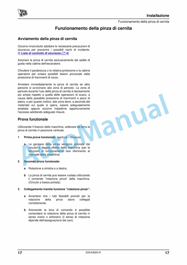 JCB Selector Grab Operator Manual 333-A3629-01 3 JCB Selector Grab Operator Manual 333-A3629-01 - Image 3