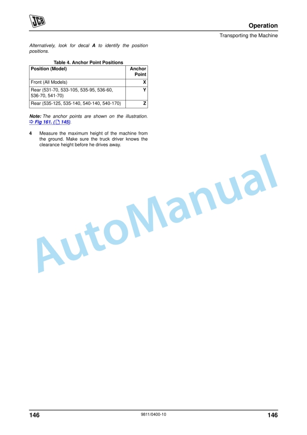 JCB Side Engine (SA, SB, SC Engine) Loadalls Operator Manual 9811-0400 2 JCB Side Engine (SA, SB, SC Engine) Loadalls Operator Manual 9811-0400 - Image 2