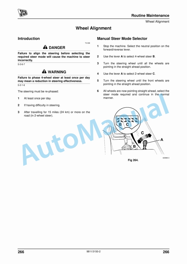 JCB Side Engine Tier 3 Loadalls Operator Manual 9811-3150 5 JCB Side Engine Tier 3 Loadalls Operator Manual 9811-3150 - Image 5