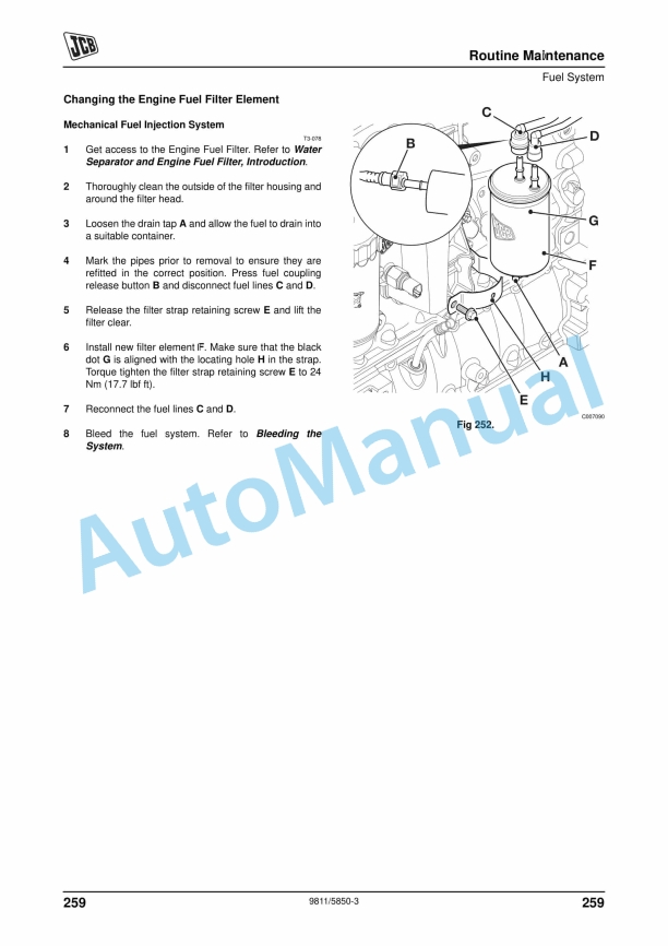 JCB Side Engine (Tier 3) Loadalls Operator Manual 9811-5850 4 JCB Side Engine (Tier 3) Loadalls Operator Manual 9811-5850 - Image 4