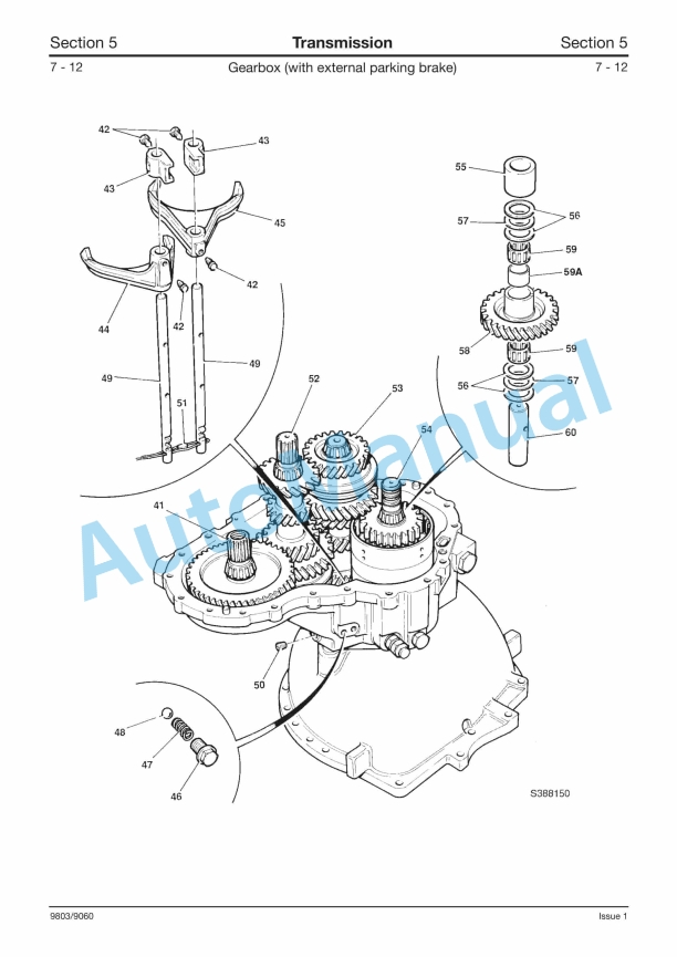 JCB SS500 Transmission Service Manual 9803-9060 3 JCB SS500 Transmission Service Manual 9803-9060 - Image 3