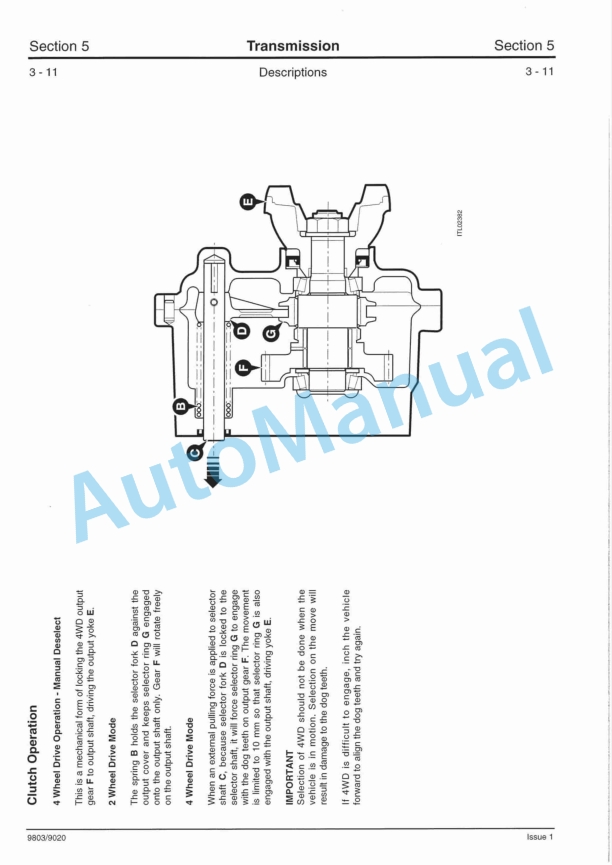 JCB SS600 Transmission Service Manual 9803-9020 2 JCB SS600 Transmission Service Manual 9803-9020 - Image 2