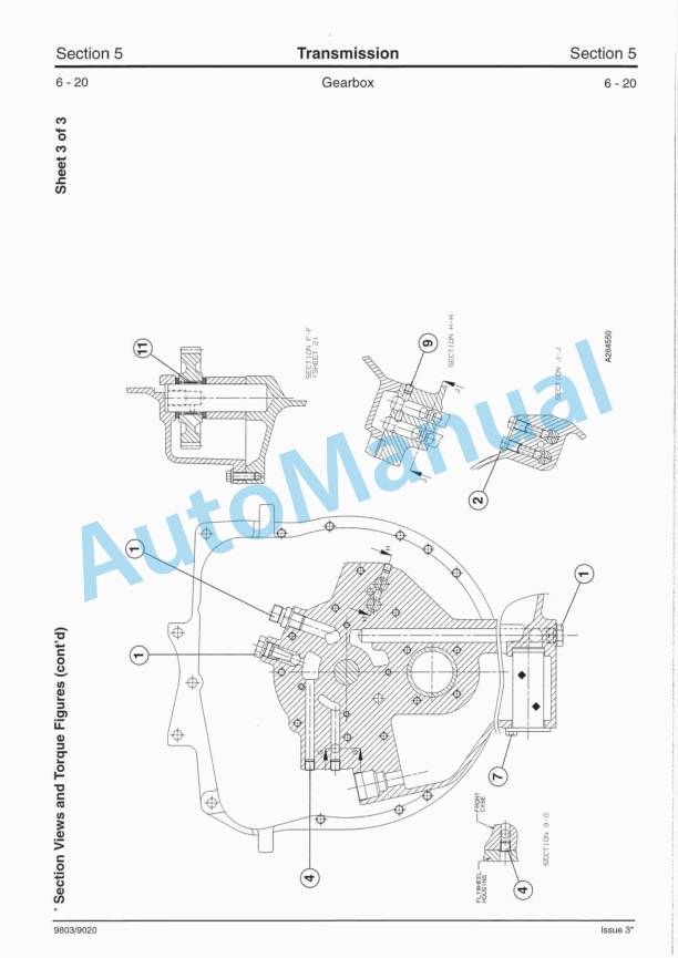 JCB SS600 Transmission Service Manual 9803-9020 3 JCB SS600 Transmission Service Manual 9803-9020 - Image 3