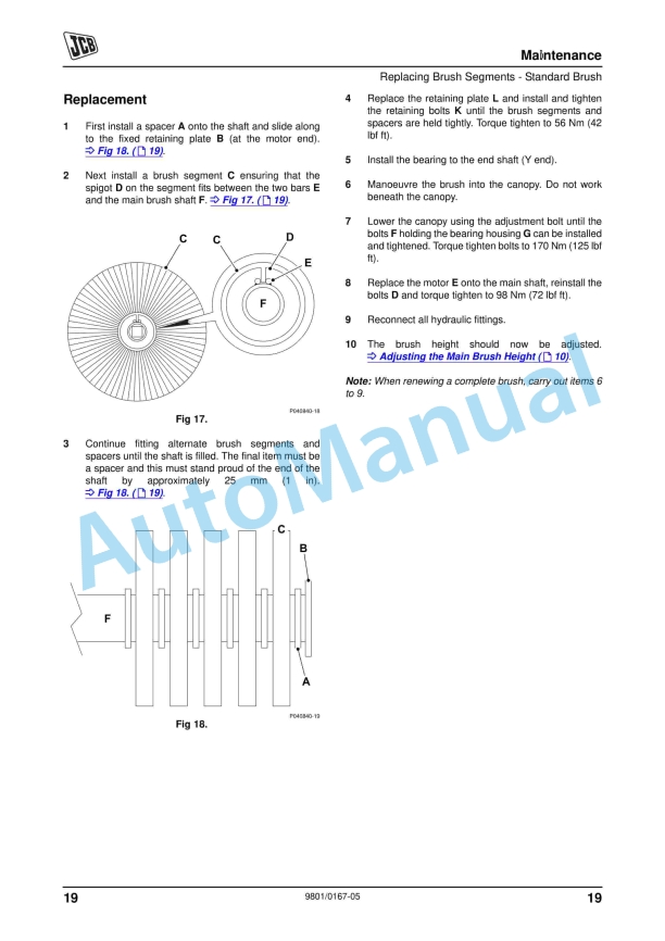 JCB Sweeper Collector for Robot 165, 185, 190, 1110, 1105 Operator Manual 9801-0167-05 4 JCB Sweeper Collector for Robot 165, 185, 190, 1110, 1105 Operator Manual 9801-0167-05 - Image 4
