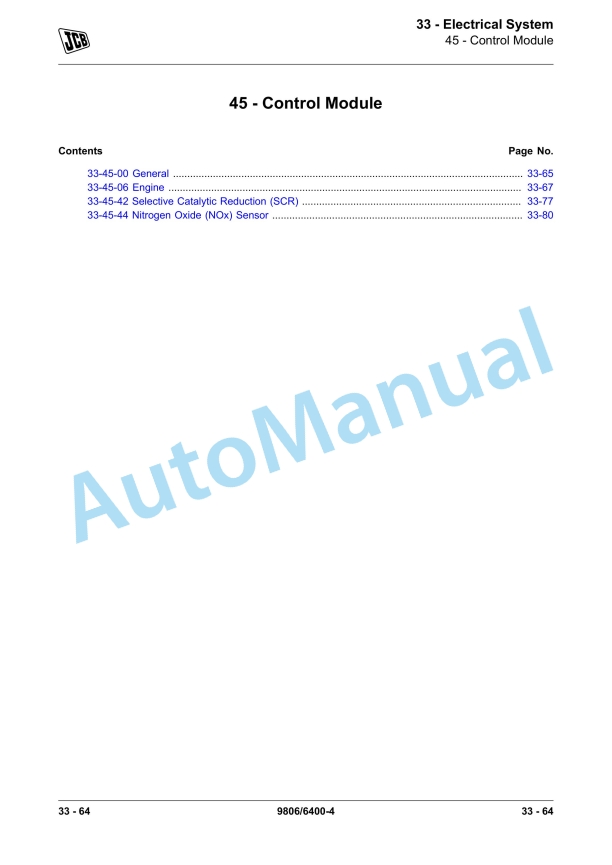 JCB T4F 444, T4F 448 Engine Service Manual 9806-6400 5 JCB T4F 444, T4F 448 Engine Service Manual 9806-6400 - Image 5