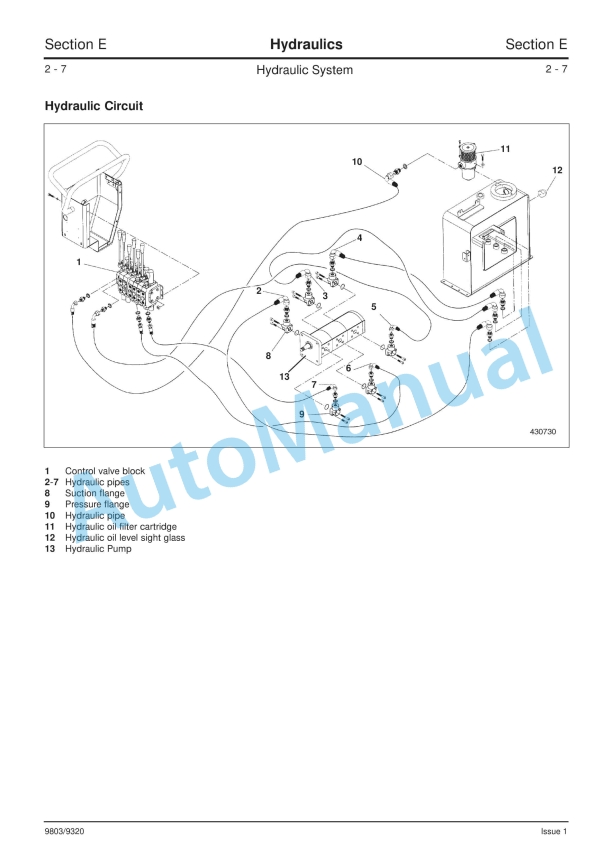 JCB TD7, TD10 Dumpster Service Manual 9803-9320 5 JCB TD7, TD10 Dumpster Service Manual 9803-9320 - Image 5
