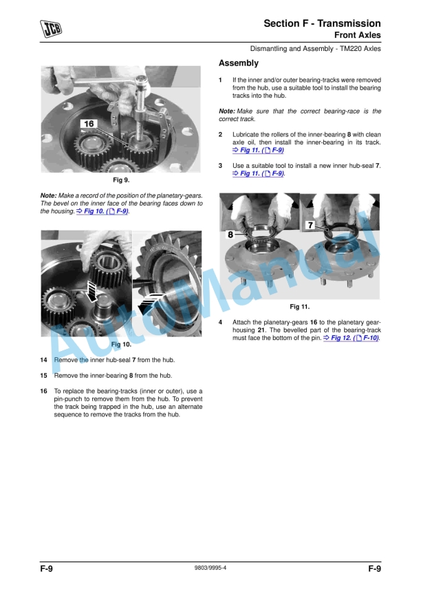 JCB TM180, TM220 Service Manual 9803-9995 4 JCB TM180, TM220 Service Manual 9803-9995 - Image 4