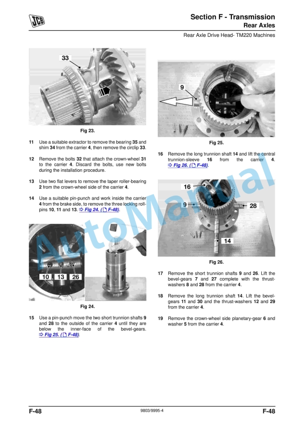 JCB TM180, TM220 Service Manual 9803-9995 5 JCB TM180, TM220 Service Manual 9803-9995 - Image 5