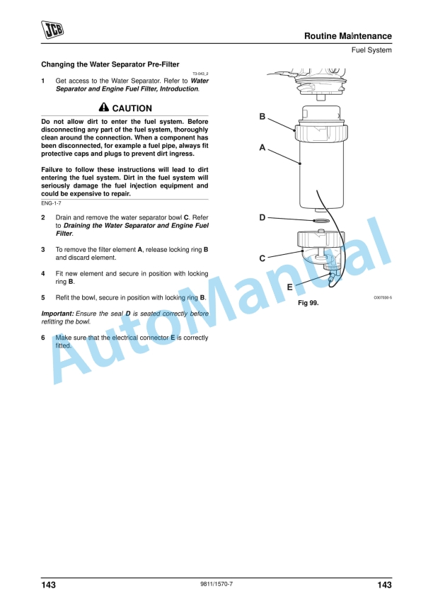 JCB TM310 Operator Manual 9811-1570 5 JCB TM310 Operator Manual 9811-1570 - Image 5