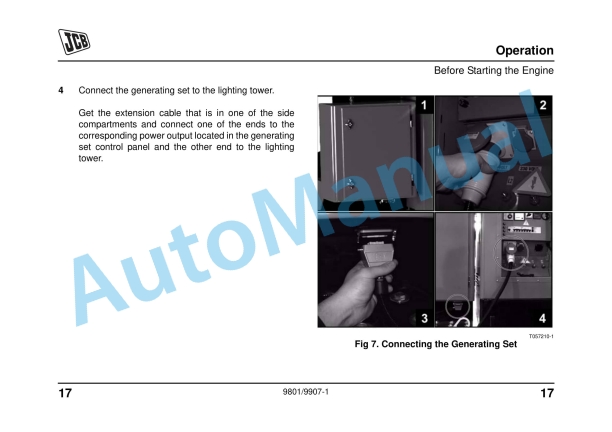 JCB VLT Lighting Tower Operator Manual 9801-9907 3 JCB VLT Lighting Tower Operator Manual 9801-9907 - Image 3