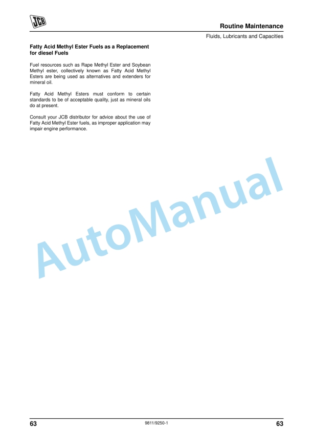 JCB VM 1500 M, VM 1500 F Operator Manual 9811-9250 3 JCB VM 1500 M, VM 1500 F Operator Manual 9811-9250 - Image 3