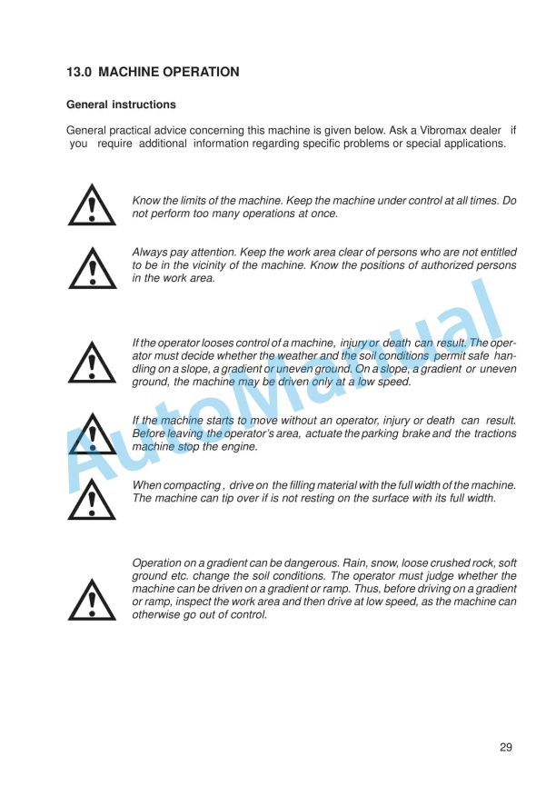 JCB VM 501, VM 651 Vibratory Tow - Type Roller Instruction Manual 07310-02003A 3 JCB VM 501, VM 651 Vibratory Tow - Type Roller Instruction Manual 07310-02003A - Image 3