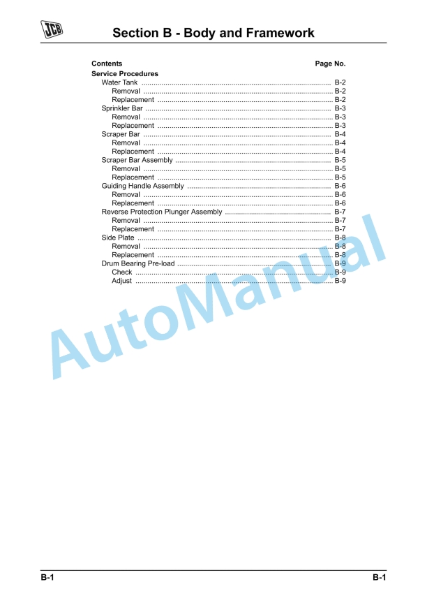 JCB VMD70, VMD100 Service Manual 9813-0300 2 JCB VMD70, VMD100 Service Manual 9813-0300 - Image 2