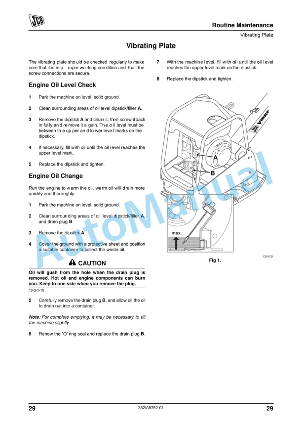 JCB VMP 14, VMP 18, VMP 24 Vibrating Plate Operator Manual 332-A5752 5 JCB VMP 14, VMP 18, VMP 24 Vibrating Plate Operator Manual 332-A5752 - Image 5