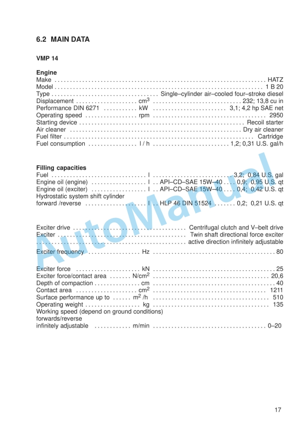 Alternative view of JCB VMP 14, VMP 48 Vibrating Plate Instruction Manual 05412-28135