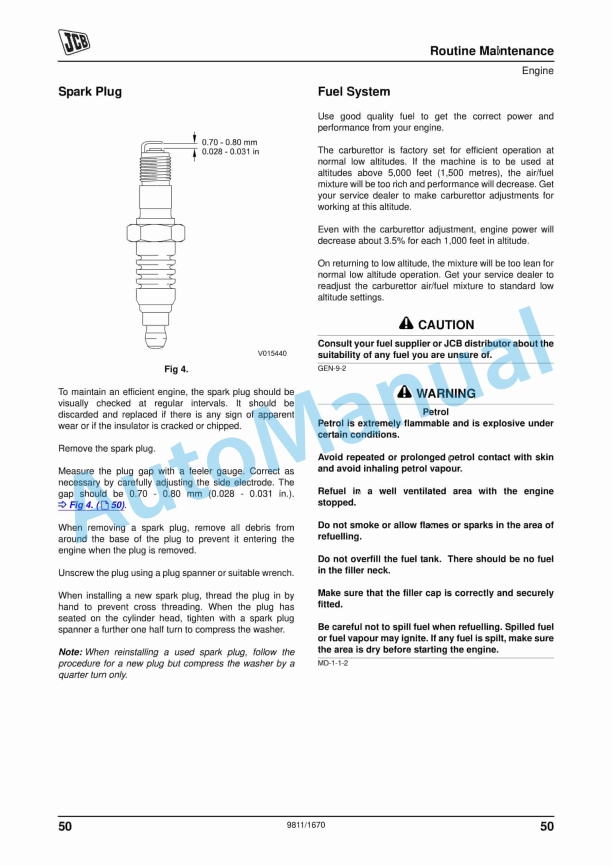 JCB VMS 55 Operator Manual 9811-1670 4 JCB VMS 55 Operator Manual 9811-1670 - Image 4