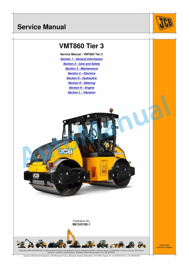 JCB VMT860 Tier 3 Service Manual 9813-0150 1 JCB VMT860 Tier 3 Service Manual 9813-0150