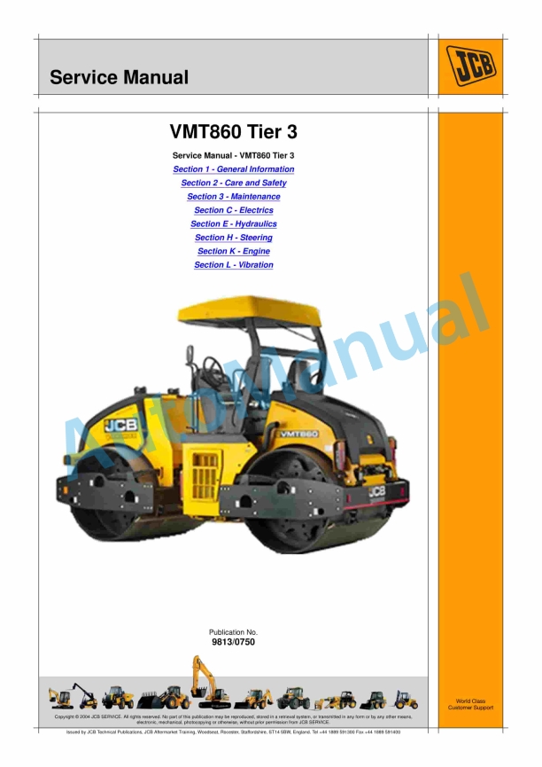 JCB VMT860 Tier 3 Service Manual 9813-0750 1 JCB VMT860 Tier 3 Service Manual 9813-0750