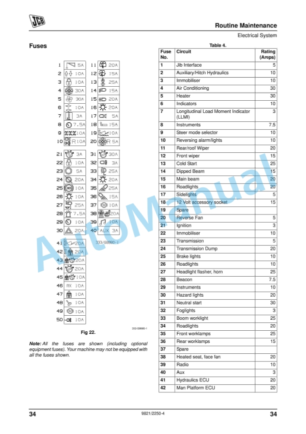 JCB Work Platform Operator Manual 9821-2250 3 JCB Work Platform Operator Manual 9821-2250 - Image 3