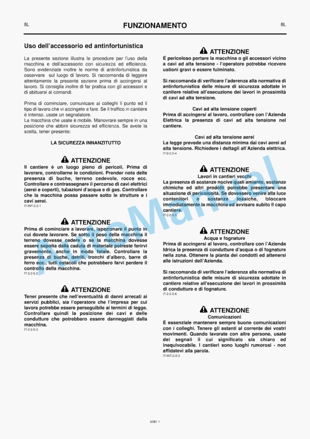 JCB X Series Trencher Owners Manual 9801-9381 5 JCB X Series Trencher Owners Manual 9801-9381 - Image 5