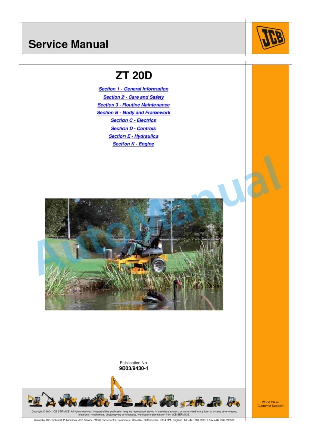 JCB ZT 20D Service Manual 9803-9430 1 JCB ZT 20D Service Manual 9803-9430