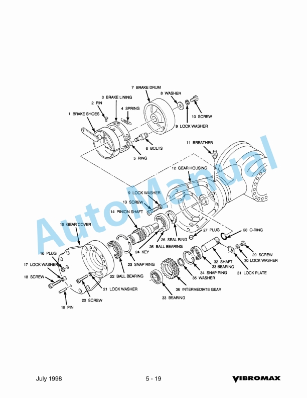 Vibromax 1103 Single Drum Roller Service Manual SM90001 3 Vibromax 1103 Single Drum Roller Service Manual SM90001 - Image 3