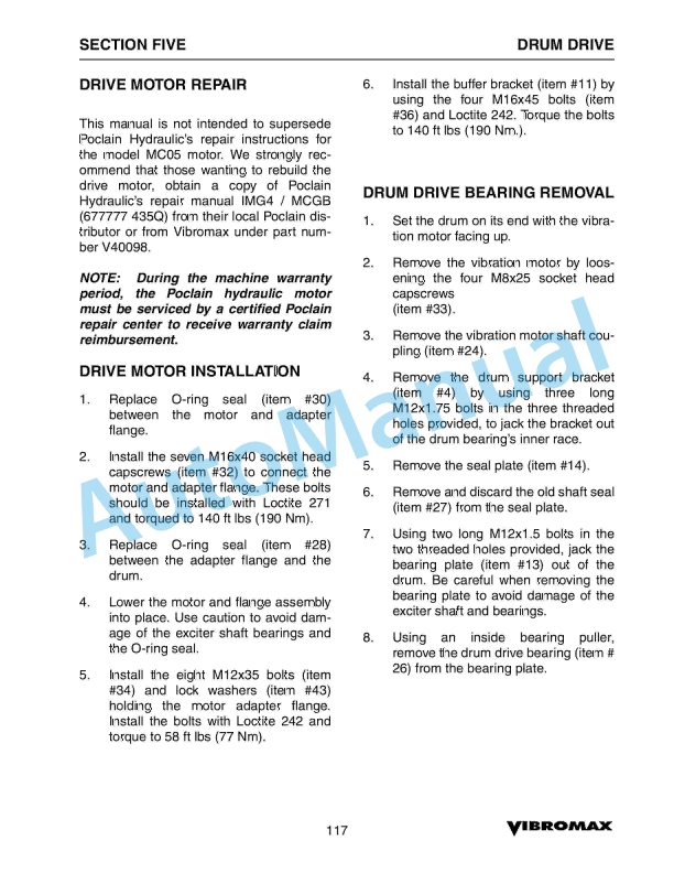 Vibromax 253, 263 Tandem Roller Service Manual SM60001 3 Vibromax 253, 263 Tandem Roller Service Manual SM60001 - Image 3