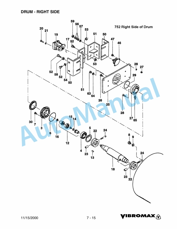 Vibromax 752 Tandem Drum Roller Service Manual SM70501 5 Vibromax 752 Tandem Drum Roller Service Manual SM70501 - Image 5