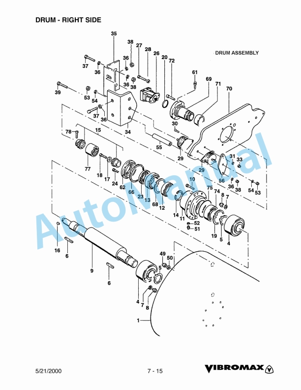 Vibromax 752C Tandem Drum Roller Service Manual SM71001 5 Vibromax 752C Tandem Drum Roller Service Manual SM71001 - Image 5