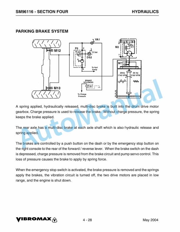 Vibromax VM116, VM146, VM166, VM186 Single Drum Roller Service Manual SM96116 3 Vibromax VM116, VM146, VM166, VM186 Single Drum Roller Service Manual SM96116 - Image 3