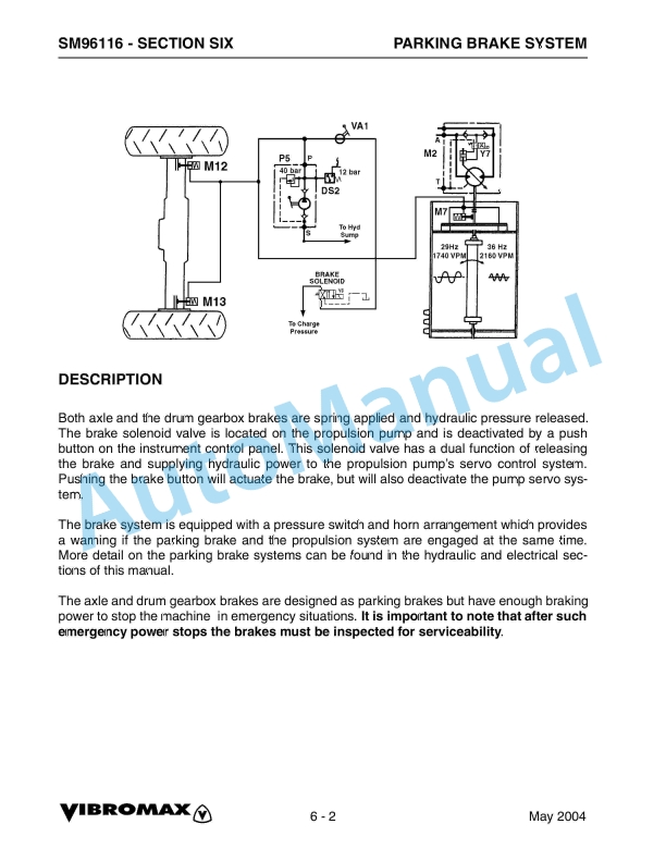 Vibromax VM116, VM146, VM166, VM186 Single Drum Roller Service Manual SM96116 5 Vibromax VM116, VM146, VM166, VM186 Single Drum Roller Service Manual SM96116 - Image 5