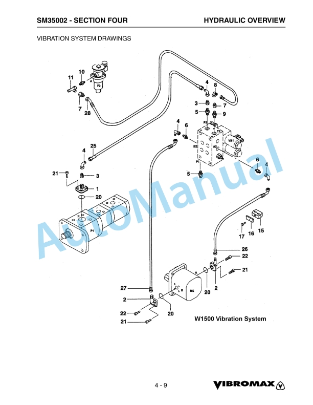 Vibromax W1500 Trench Roller Service Manual SM35002 5 Vibromax W1500 Trench Roller Service Manual SM35002 - Image 5
