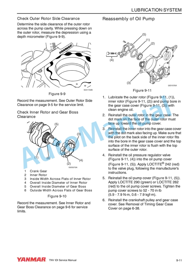 Yanmar 2TNV70, 3TNV70, 3TNV76 Industrial Engine Service Manual 0BTNV0-G0100-4