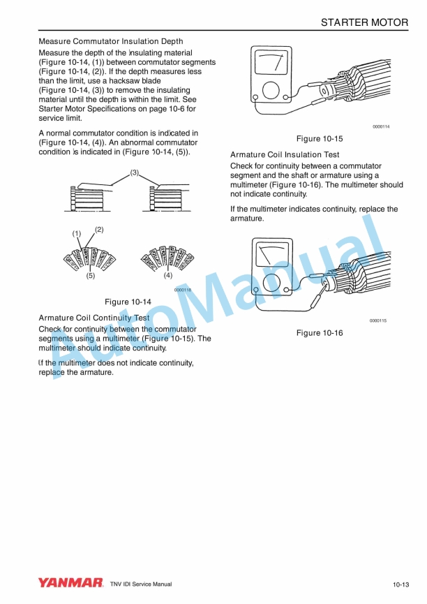 Yanmar 2TNV70, 3TNV70, 3TNV76 Industrial Engine Service Manual 0BTNV0-G0100-5
